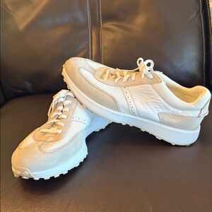 Cole Haan White and Cream Sneakers with Chunky Silhouette